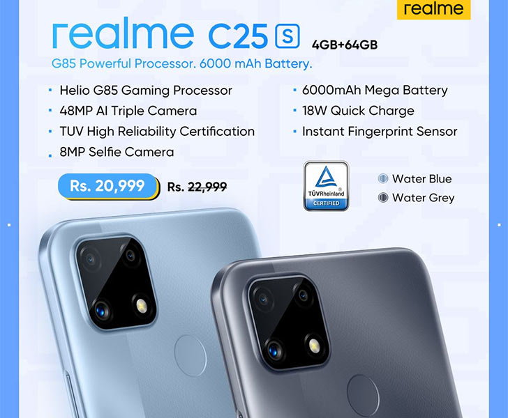 realme C25S witnesses a flash sale on Daraz