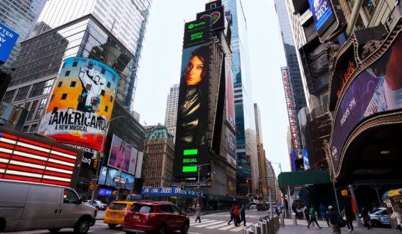 Arooj Aftab features on Times Square Billboard as Spotify’s Ambassador for EQUAL Pakistan