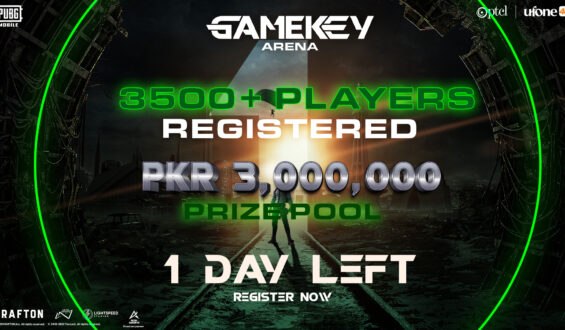 Squad registrations for PKR 3 Million PUBG MOBILE tournament under PTCL Group’s ‘GameKey Arena’ close tonight