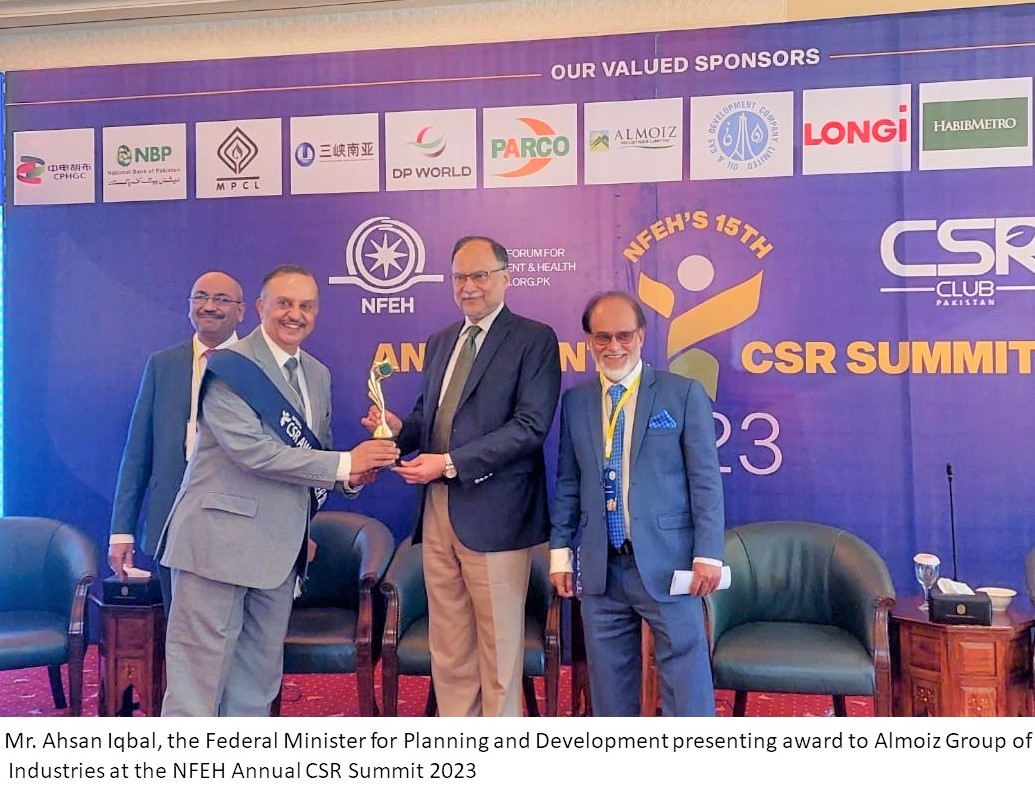 Almoiz Group bags six prestigious awards at the NFEH Annual CSR Summit 2023