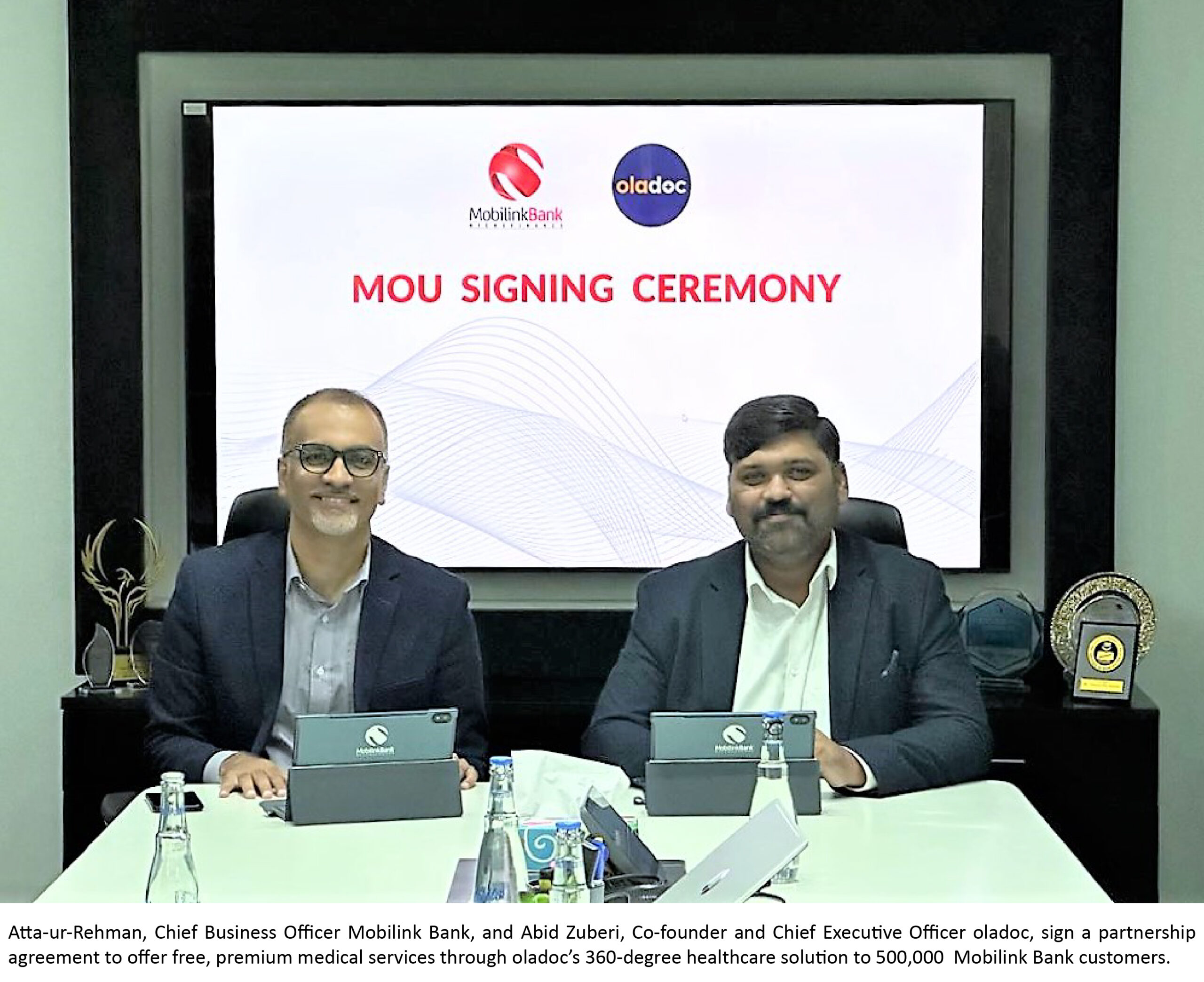 Mobilink Bank partners with oladoc bringing premium healthcare to customers’ doorstep