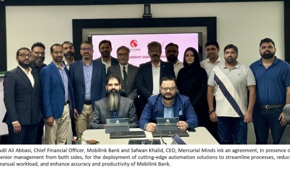 Mobilink Bank partners with Mercurial Minds to accelerate financial transformation