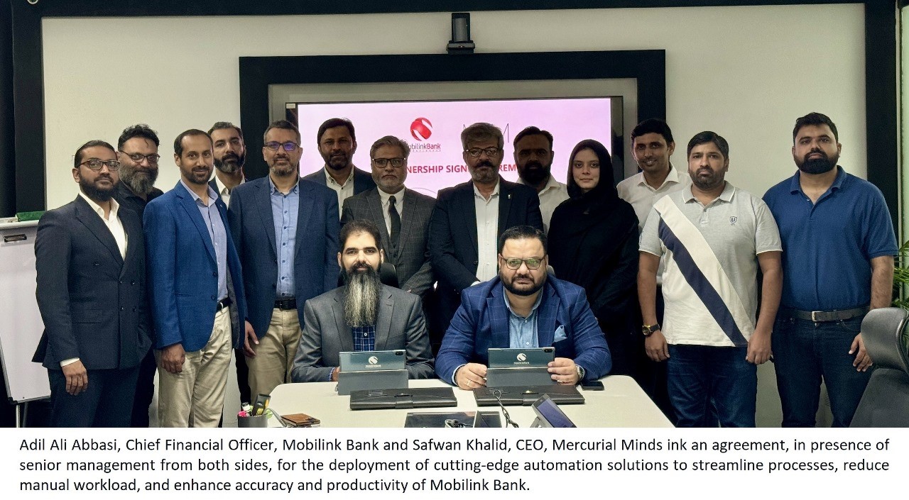 Mobilink Bank partners with Mercurial Minds to accelerate financial transformation