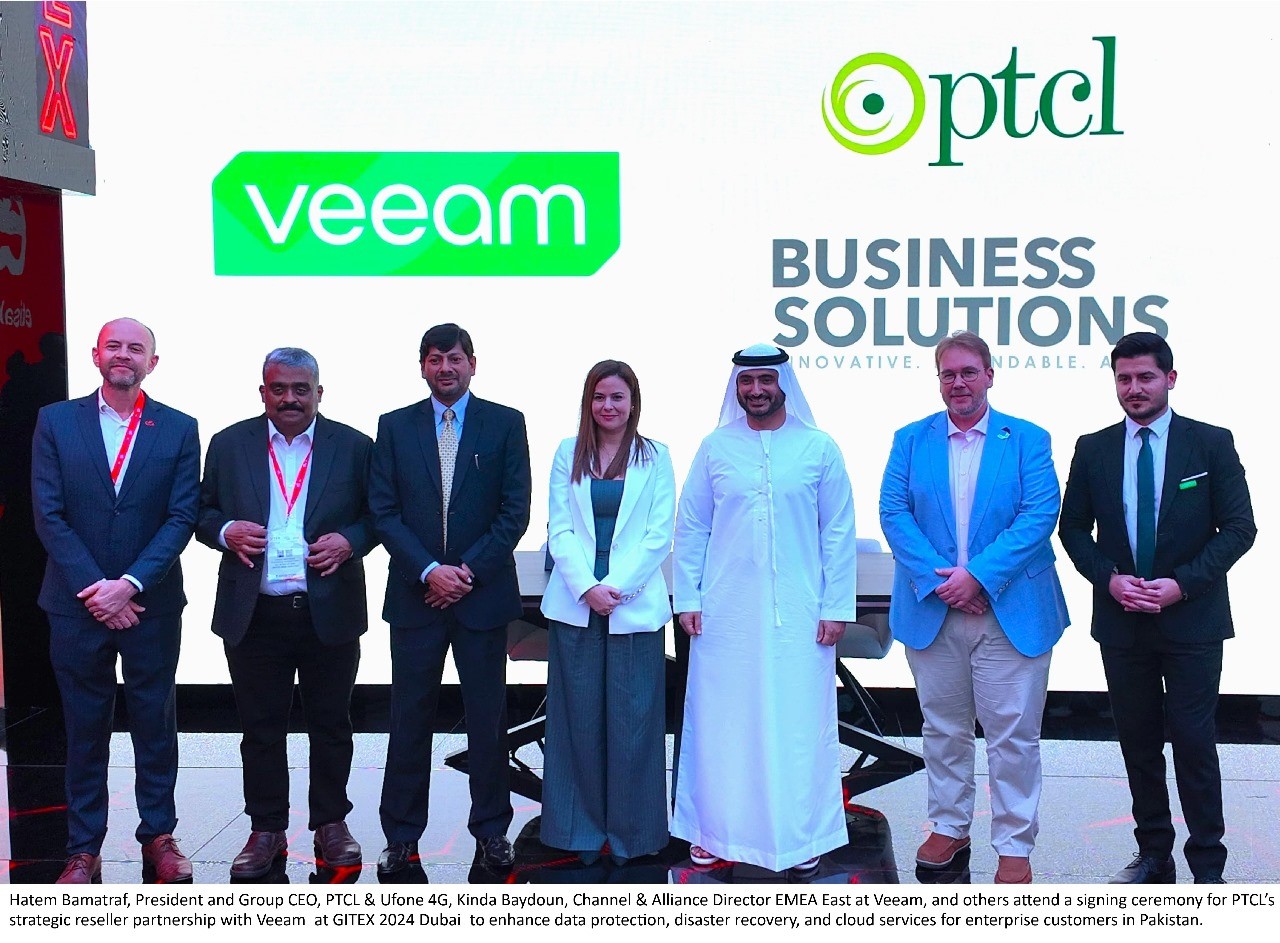 PTCL announces strategic reseller agreement with Veeam Software at GITEX Dubai 2024