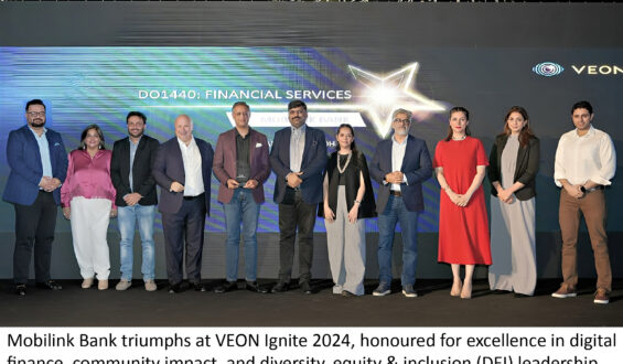 Mobilink Bank honoured with multiple awards at VEON Ignite 2024