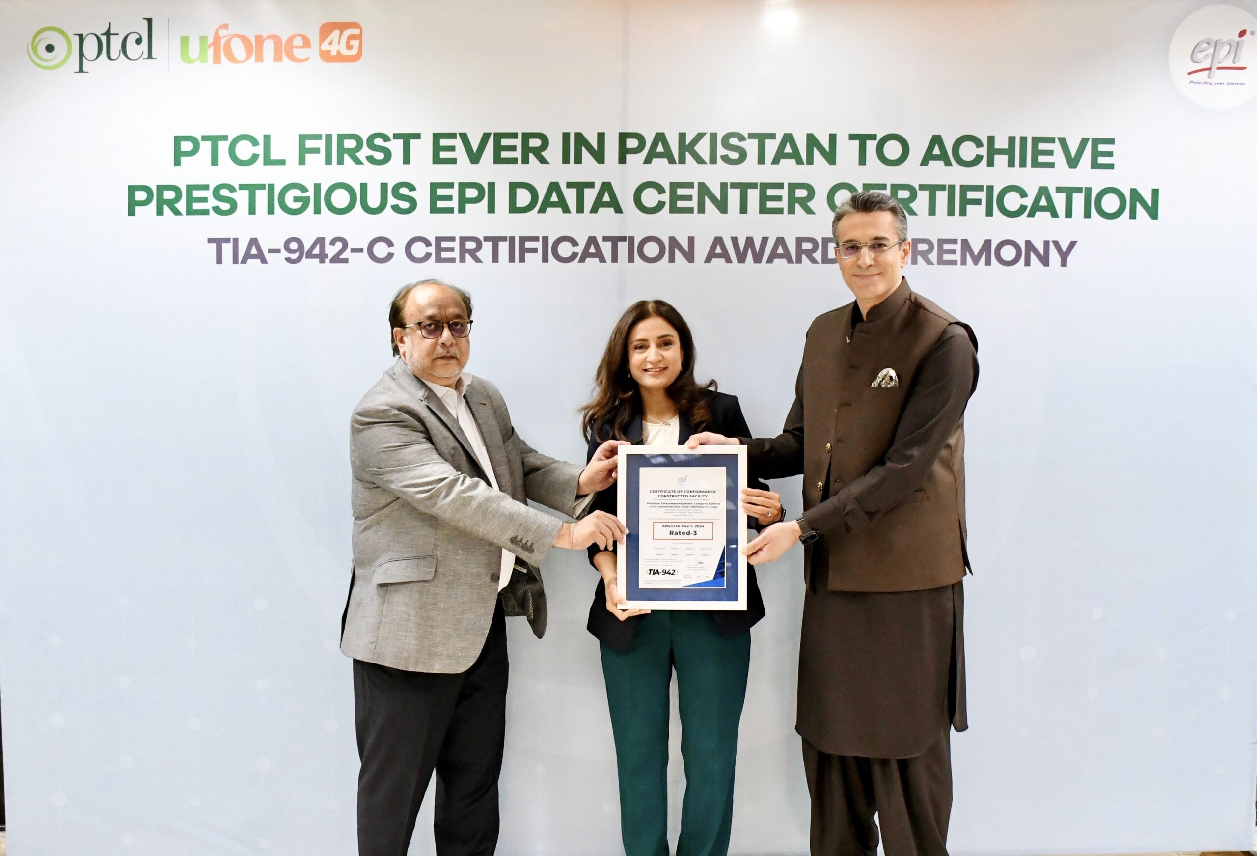 PTCL first ever in Pakistan to achieve prestigious EPI Data Center certification