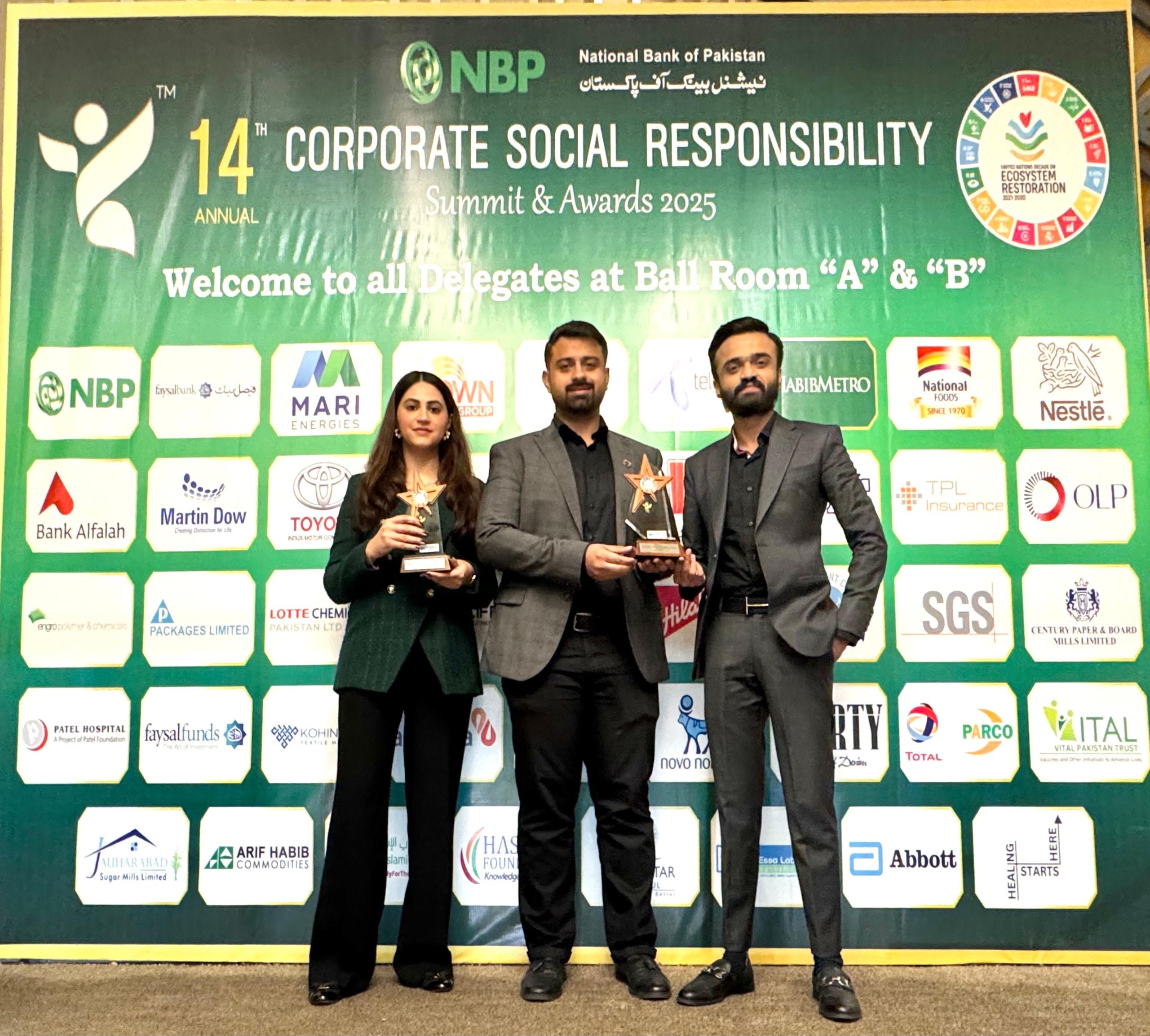 Fatima Fertilizer wins two prestigious awards at the 14th Annual Corporate Social Responsibility Awards