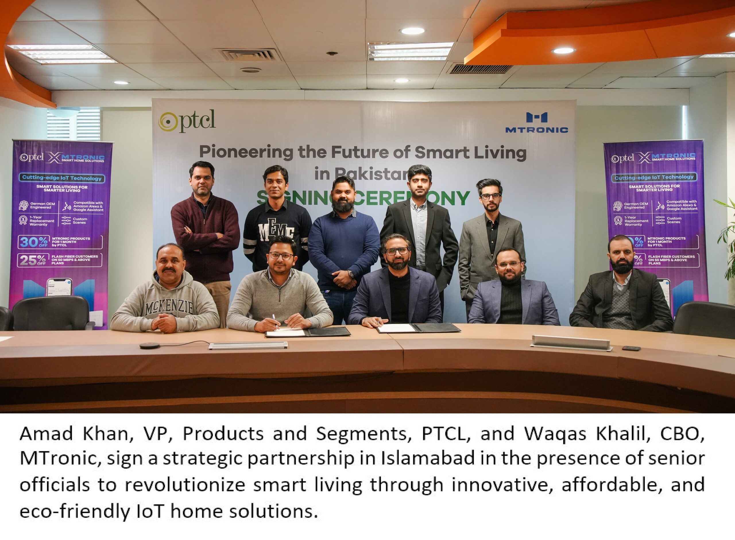 PTCL and MTronic set to redefine lifestyles by automating homes with cutting-edge IoT solutions