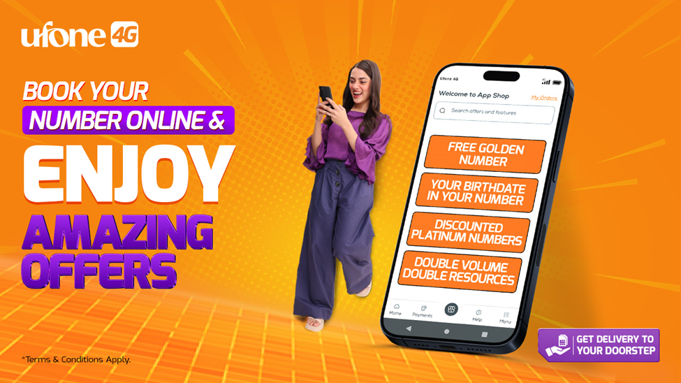 Book Your Preferred Ufone 4G Number – Delivered to Your Doorstep Free of Charge