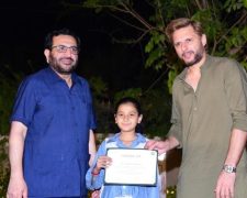 Shahid Afridi says empowering daughters from deprived families with quality education is a must for Pakistan’s progress