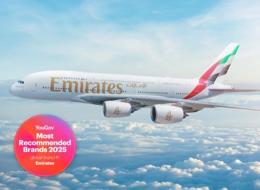 Emirates recognised as 2025’s Most Recommended Global Brand by YouGov