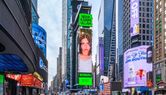 Neha Karim Ullah Lights Up New York’s Times Square as Spotify’s EQUAL Pakistan Ambassador for Q1 2026
